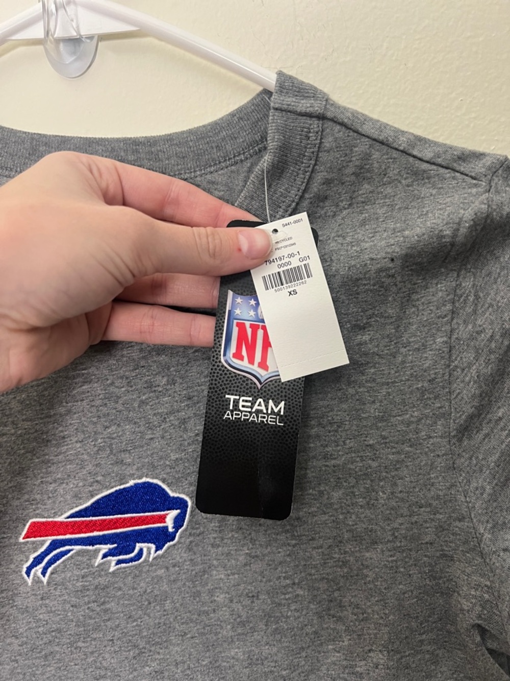 NFL Gray Buffalo Bills Crewneck Tee - Picture 4 of 4